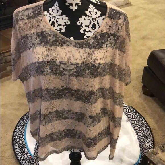 Striped Loose Tee - Picture 1 of 3